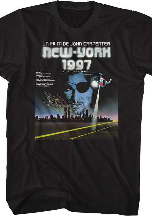 French Poster Escape From New York T-Shirt - main product image