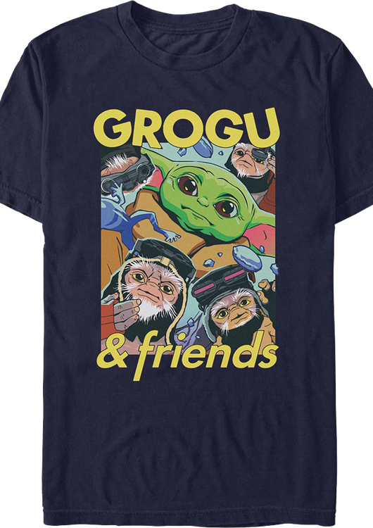 Friends The Mandalorian And Grogu Star Wars T-Shirt - main product image