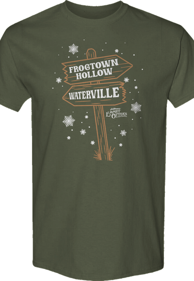 Frogtown Hollow & Waterville Signs Emmet Otter T-Shirt