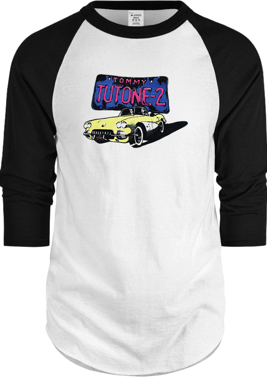 Front & Back Tommy Tutone Raglan Baseball Shirt - main product image