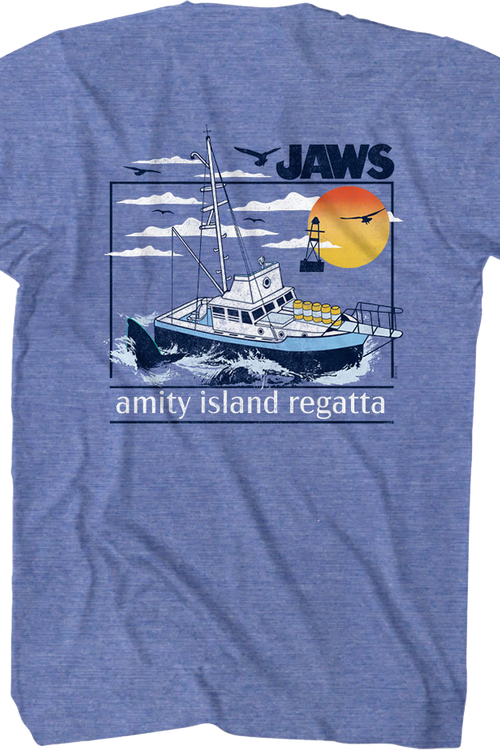 Front & Back Amity Island Regatta Jaws T-Shirtmain product image