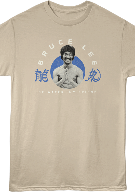 Front & Back Be Water My Friend Bruce Lee T-Shirt - main product image