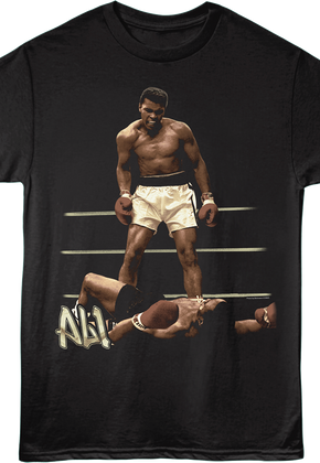 Front & Back Boxing Gloves Muhammad Ali T-Shirt