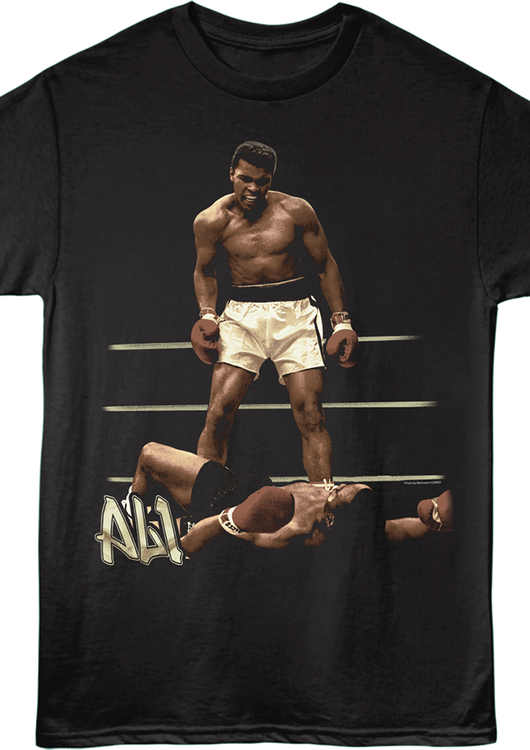 Front & Back Boxing Gloves Muhammad Ali T-Shirt - main product image