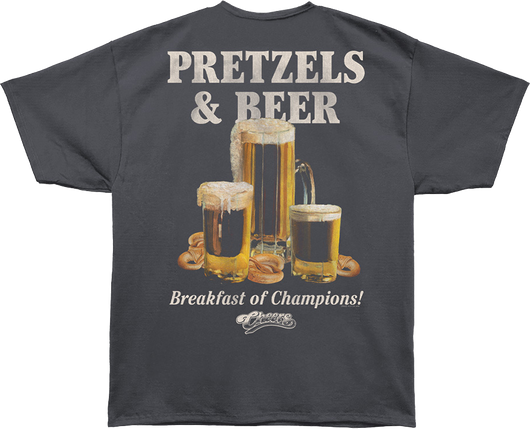 Front & Back Breakfast of Champions Cheers Oversized T-Shirt - main product image