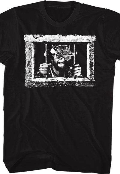 Front & Back Caged Madness Macho Man Randy Savage T-Shirt