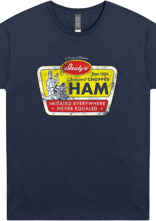 Front & Back Chipped Ham Isaly's T-Shirt - main product image