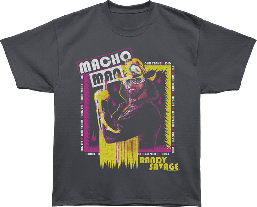 Front & Back Cream Rises To The Top Macho Man Oversized T-Shirt - main product image