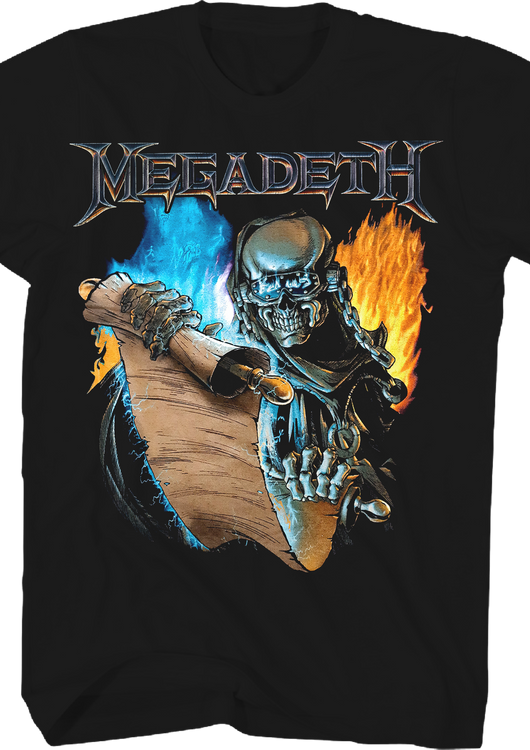 Front & Back Cryptic Writings Megadeth T-Shirt - main product image