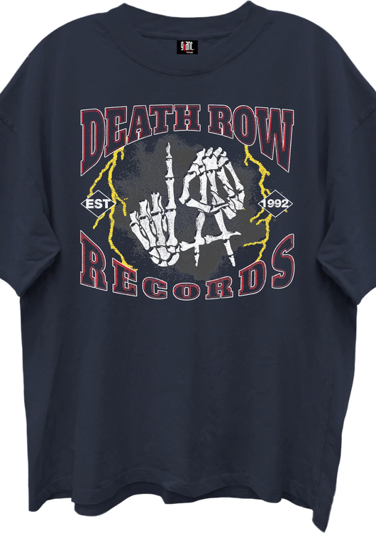 Front & Back Death Row Records Oversized T-Shirt - main product image
