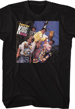 Front & Back Debut Album New Kids On The Block T-Shirt