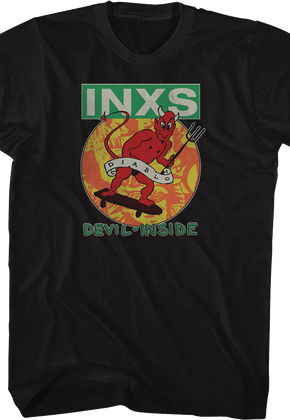 Front & Back Devil Inside INXS T-Shirt
