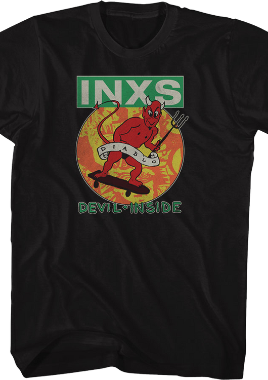 Front & Back Devil Inside INXS T-Shirt - main product image