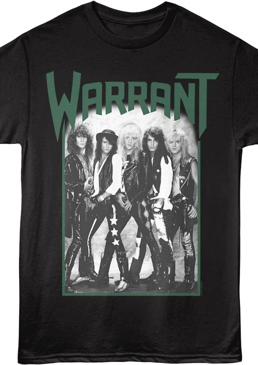 Front & Back Dirty Rotten Filthy Stinking Rich Warrant T-Shirt - main product image