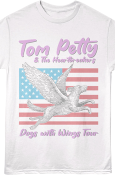 Front & Back Dogs With Wings Tour Tom Petty T-Shirt