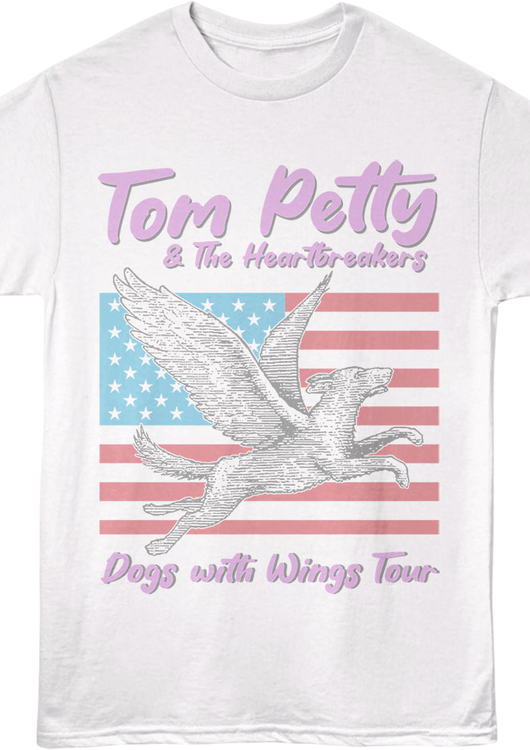 Front & Back Dogs With Wings Tour Tom Petty T-Shirt - main product image