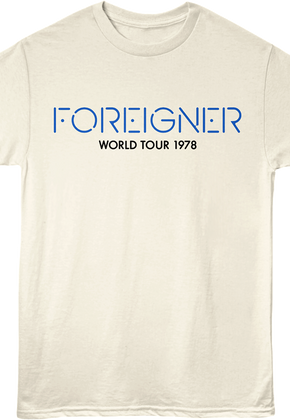 Front & Back Double Vision World Tour Foreigner T-Shirt