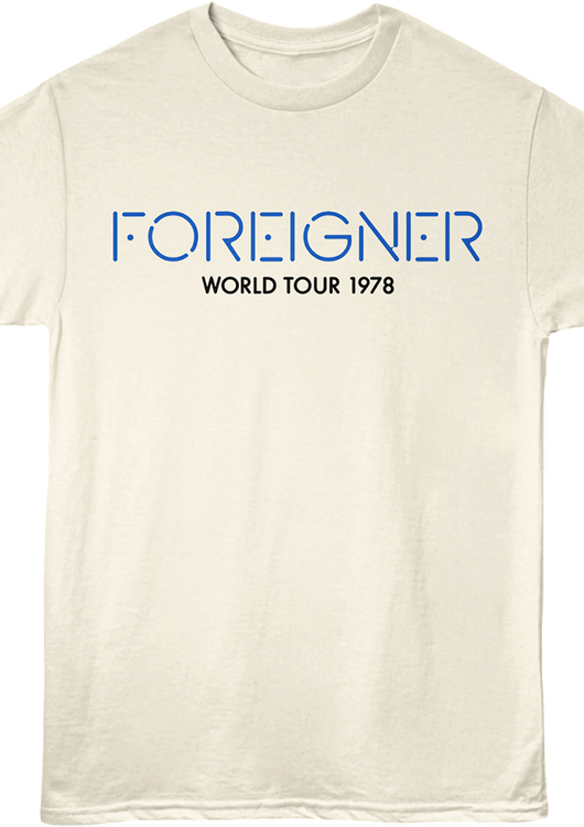 Front & Back Double Vision World Tour Foreigner T-Shirt - main product image