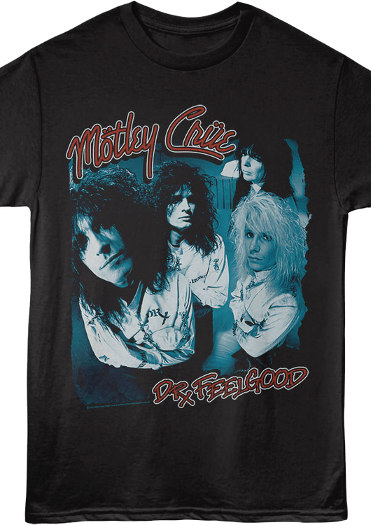 Front & Back Dr. Feelgood Motley Crue T-Shirt - main product image