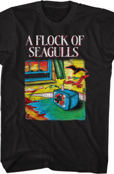 Front & Back Flock Of Seagulls T-Shirt
