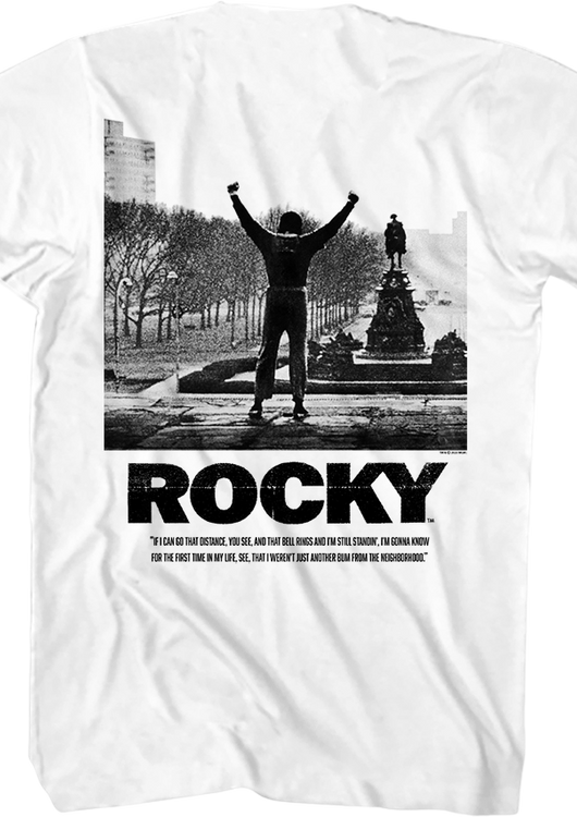 Front & Back Go The Distance Rocky T-Shirt - main product image