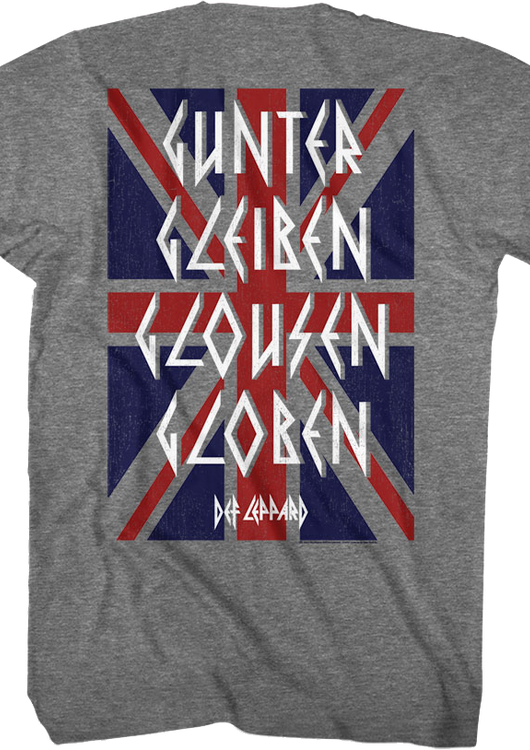 Front & Back Gunter Gleiben Glousen Globen Def Leppard T-Shirt - main product image