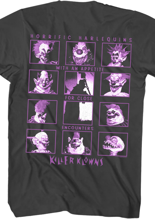 Front & Back Close Encounters Killer Klowns From Outer Space T-Shirt - main product image