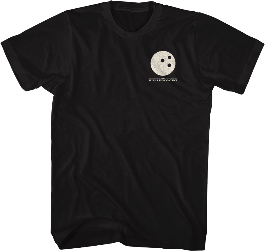 Front & Back Lebowski Bowling Team Big Lebowski TShirt