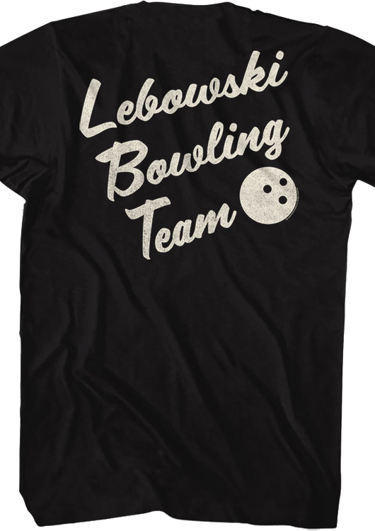 Front & Back Lebowski Bowling Team Big Lebowski T-Shirt - main product image