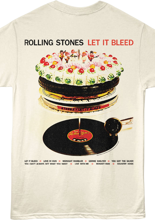 Front & Back Let It Bleed Rolling Stones T-Shirt - main product image
