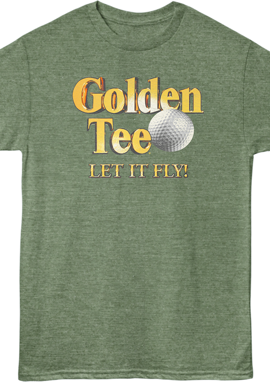 Front & Back Let It Fly Golden Tee Golf T-Shirt - main product image