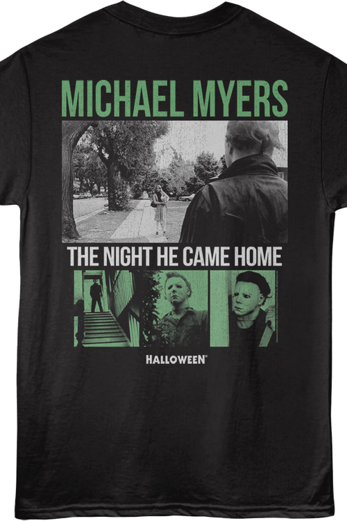 Front & Back Michael Myers Came Home Halloween T-Shirtmain product image