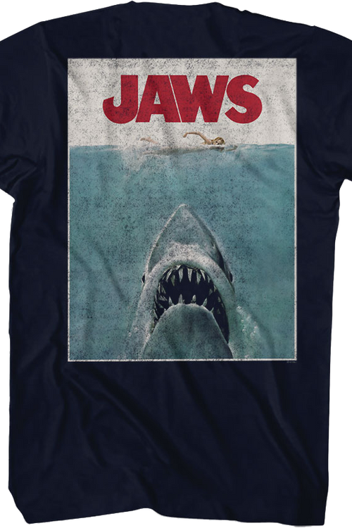 Front & Back Movie Poster Jaws T-Shirtmain product image