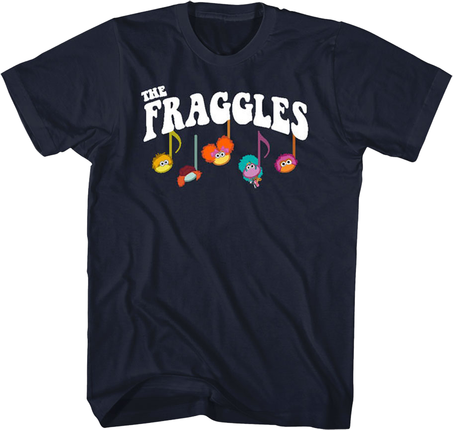 Front & Back Music Notes Fraggle Rock TShirt