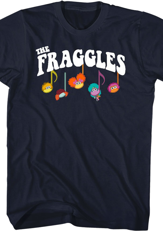 Front & Back Music Notes Fraggle Rock T-Shirt - main product image