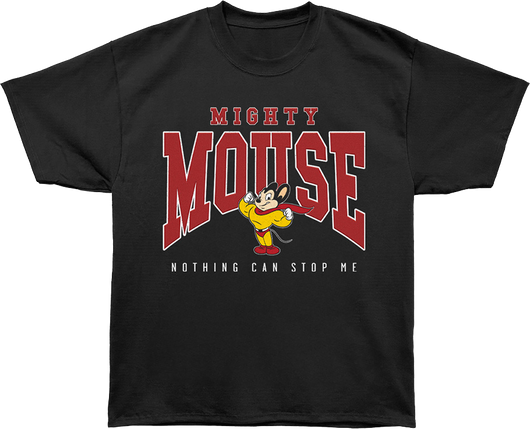 Front & Back Nothing Can Stop Me Mighty Mouse Oversized T-Shirt - main product image