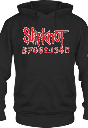 Front & Back Numbers Slipknot Hoodie