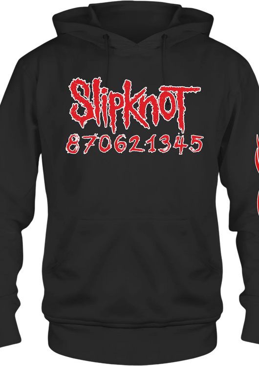 Front & Back Numbers Slipknot Hoodie - main product image