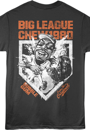 Front & Back Outta Here Original 1980 Big League Chew T-Shirt