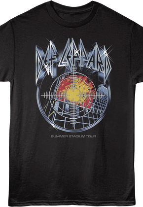 Front & Back Pyromania Summer Stadium Tour Def Leppard T-Shirt