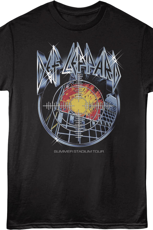 Front & Back Pyromania Summer Stadium Tour Def Leppard T-Shirt - main product image