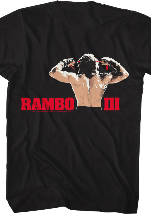 Front & Back Rambo III T-Shirt - main product image