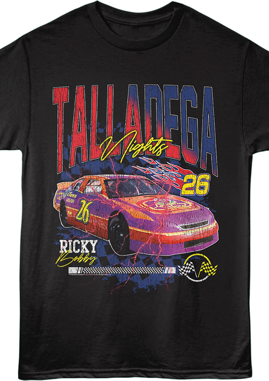 Front & Back Ricky Bobby Lightning Talladega Nights T-Shirt - main product image