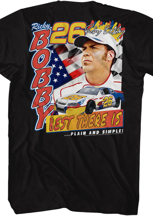 Front & Back Ricky Bobby Talladega Nights T-Shirt - main product image