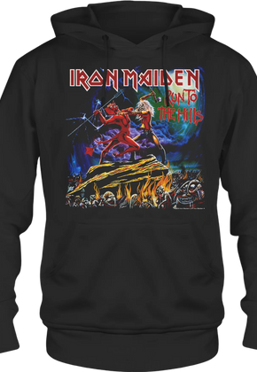 Front & Back Run To The Hills Iron Maiden Hoodie