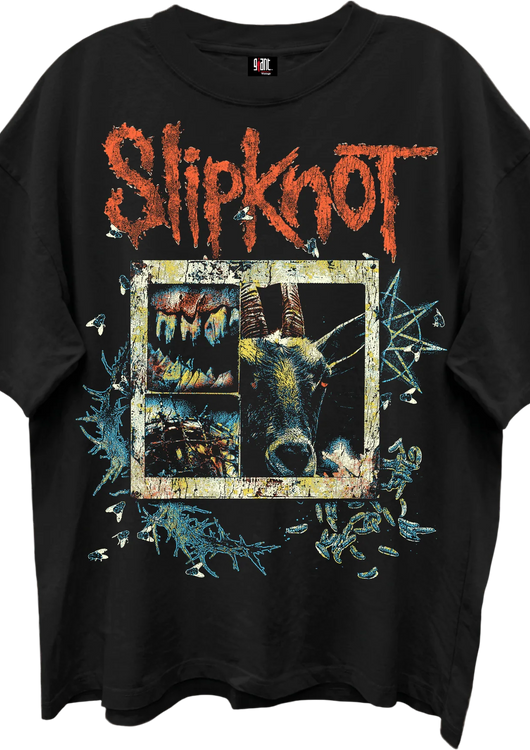 Front & Back Slipknot Oversized T-Shirt - main product image