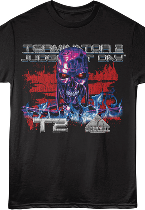 Front & Back T-800 Terminator 2 Judgment Day T-Shirt