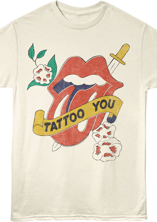 Front & Back Tattoo You Candlestick Park Rolling Stones T-Shirt - main product image