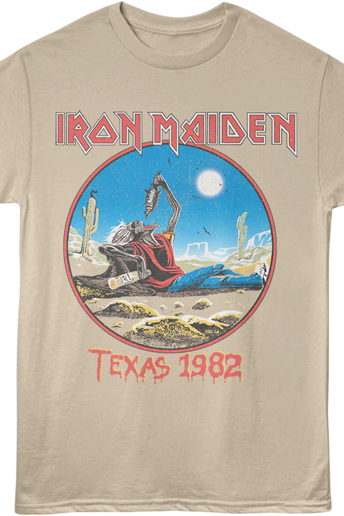 Front & Back Texas 1982 Iron Maiden T-Shirt - main product image