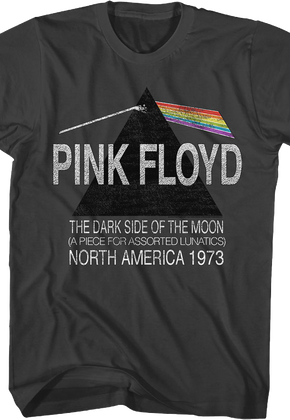 The Dark Side of the Moon North America 1973 Pink Floyd T-Shirt